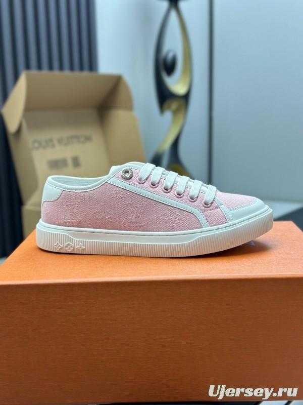 Louis Vuitton Time Out Series Animal Print Casual White Sneakers - AS00260