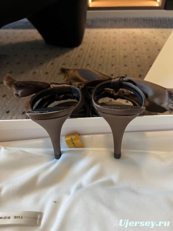 The Row 25ss Handwoven Bow Slippers - KFY00280