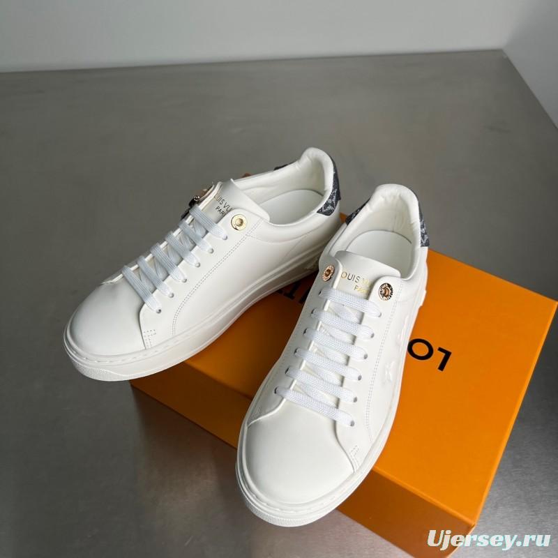 Louis Vuitton Takashi Murakami Time Out Cherry Blossom Flat Low-Top Sneakers - YC