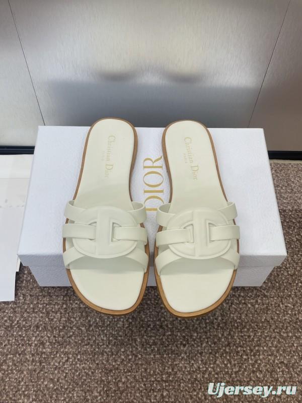 Dior D-Club Jelly Color Hollow Layered Cross Strap Women's Sandals - KFY00280