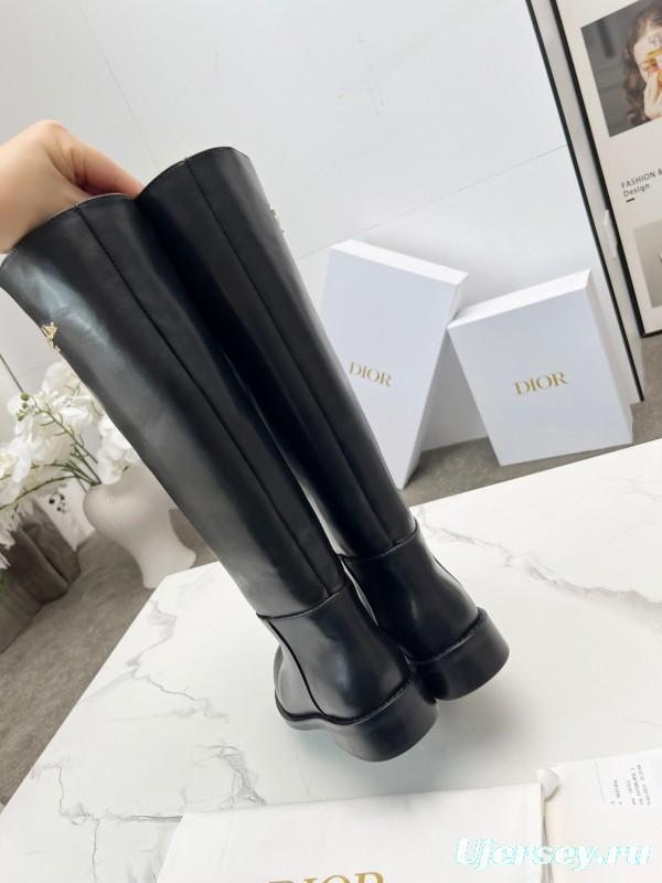 Dior 2025/SS Retro British Style Brogue New Knight Boots - LY00460