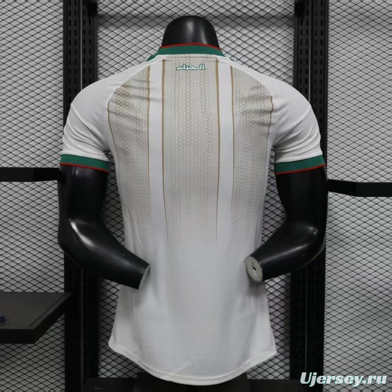 Player Version 2025 Algeria Home White Jersey