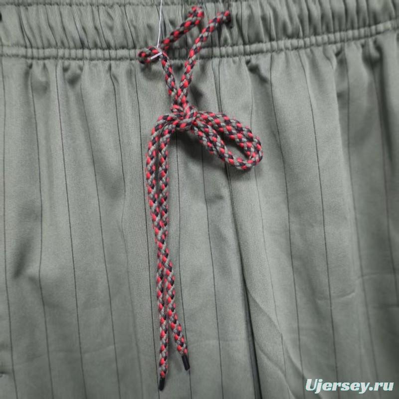 Player Version 25/26 Bayern Munich Olive Green with Orange Side Stripes Shorts