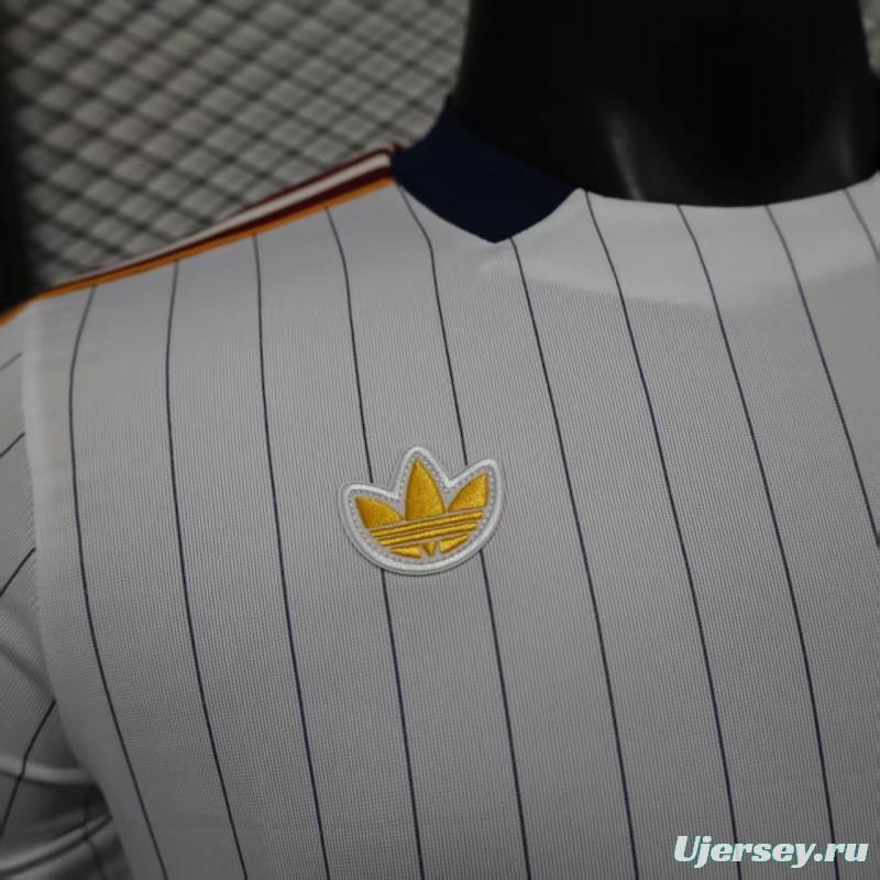 Player Version 25/26 AS Roma White Adidas Original Casual Jersey