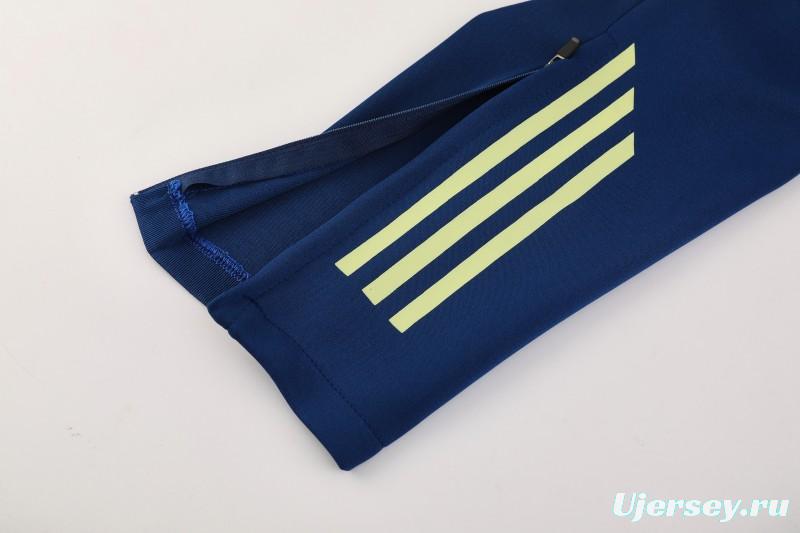2025 Adidas Azure Blue Full Zipper Jacket+Long Pants