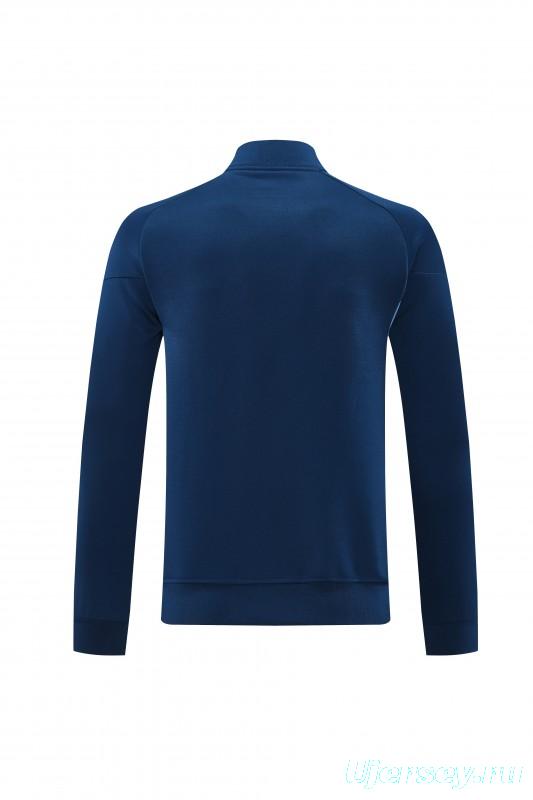 2025 Adidas Azure Blue Full Zipper Jacket+Long Pants