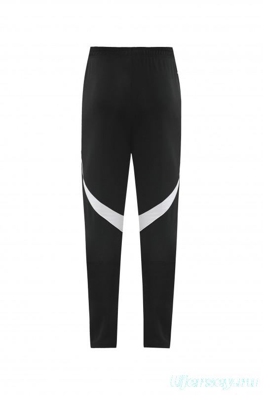 25/26  Adidas Black Full zipper Jacket Tracksuit+ long pants