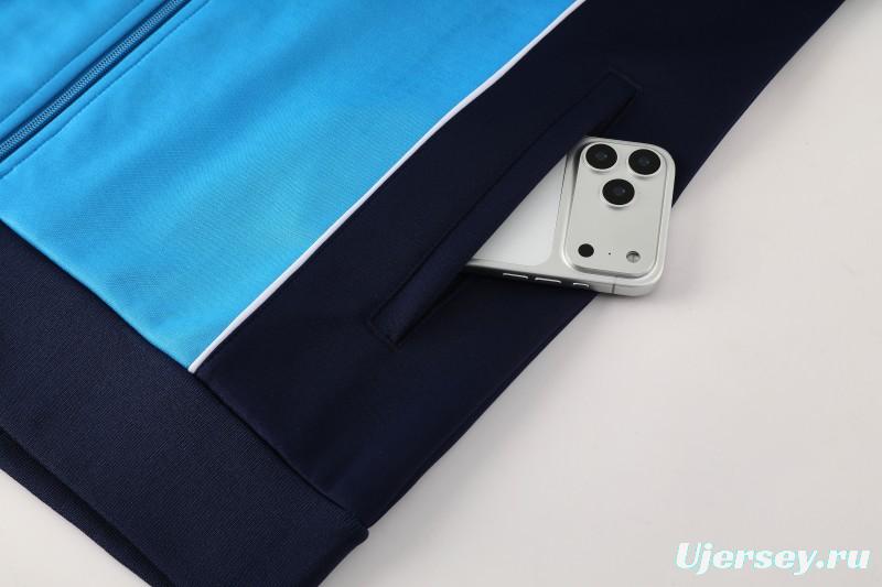 25/26 SSC Napoli Sky Blue Full zipper Jacket Tracksuit+ long pants