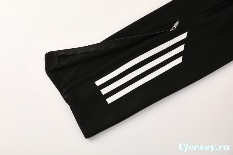 25/26  Adidas White Full zipper Jacket Tracksuit+ long pants