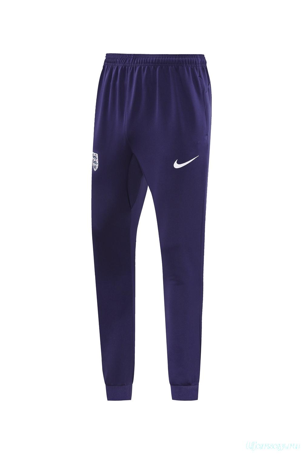 24/25  England Purple Full zipper Jacket Tracksuit+ long pants