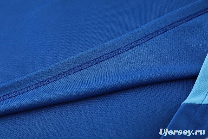 25/26  Adidas Royal Blue/Sky Blue Full zipper Jacket Tracksuit+ long pants