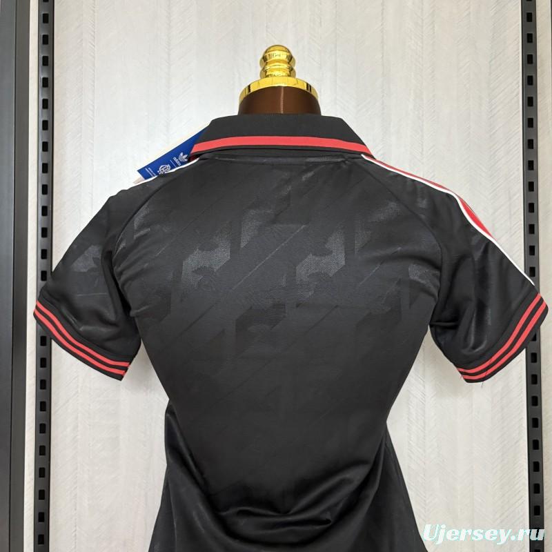 25/26 Women Flamenco Retro Black Jersey