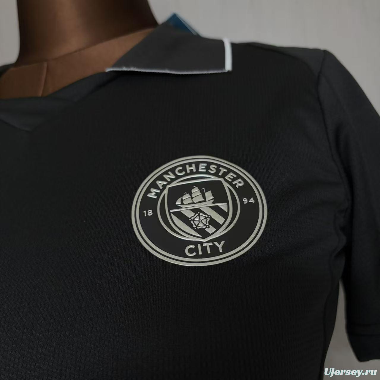 25/26 Women Manchester City Black Jersey