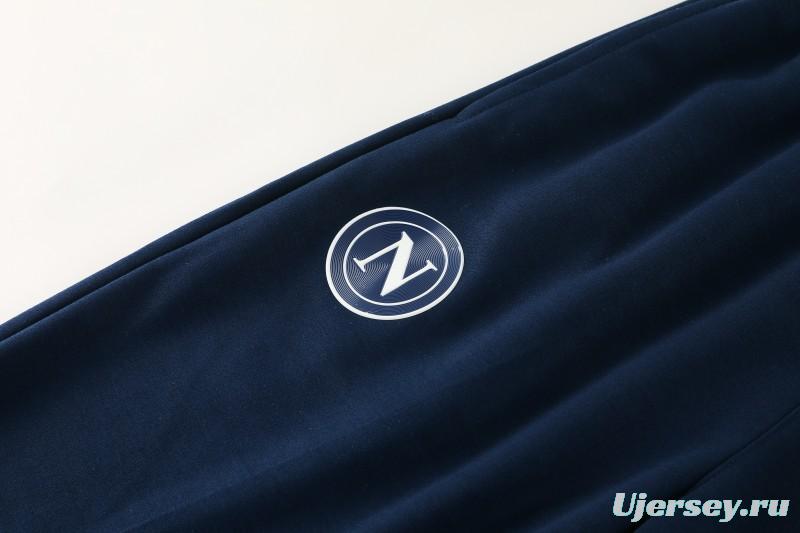 25/26  Napoli Sky Blue  Full zipper Jacket Tracksuit+ long pants