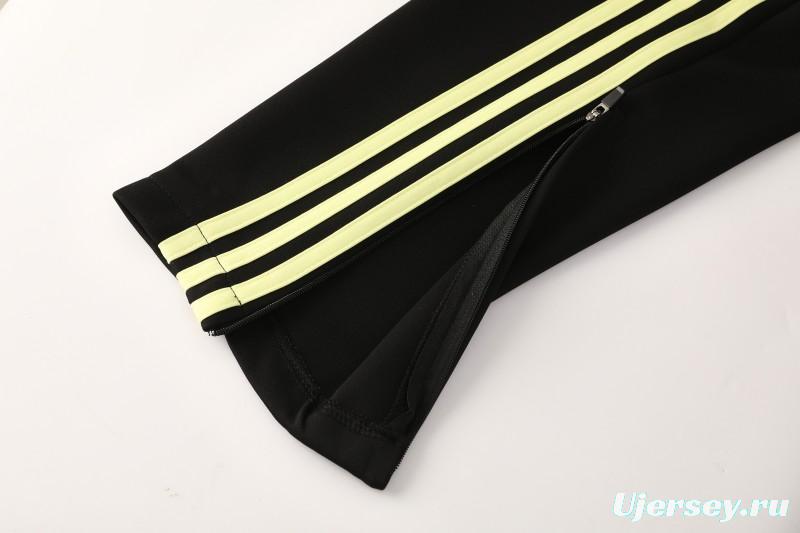 25/26  Juventus Black  Full zipper Jacket Tracksuit+ long pants