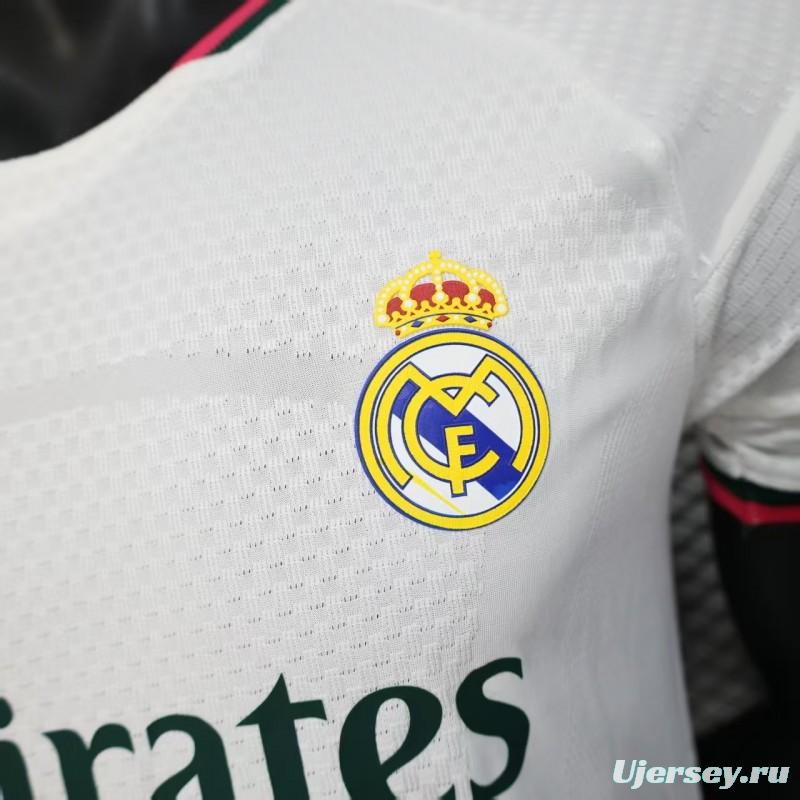 26/27 Player Version Real Madrid Home White Pink Black Jersey