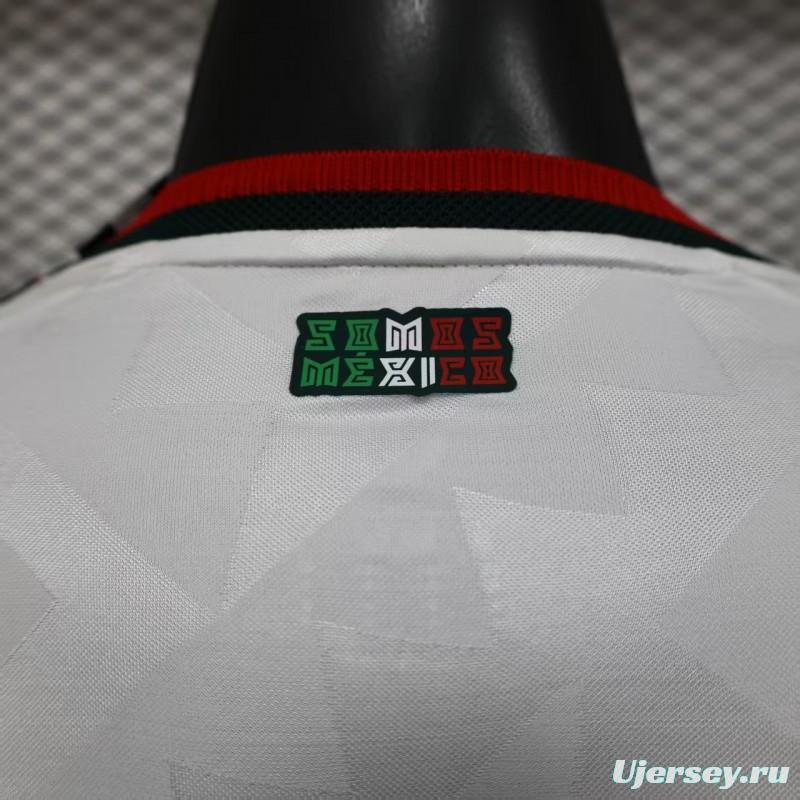 Player Version 2026 Mexico Away White Long Sleeve Jersey