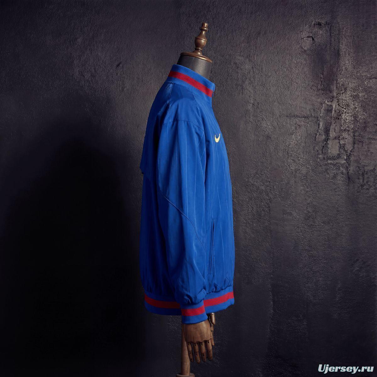 2026 Barcelona Blue Jacket Windbreaker