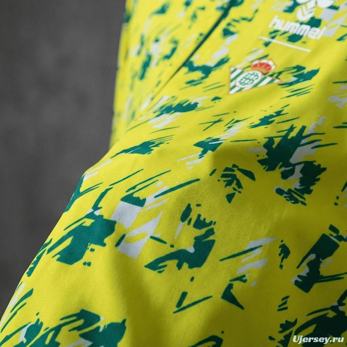 2026 Real Betis Green And Yellow  Reversible Full Zipper Jacket