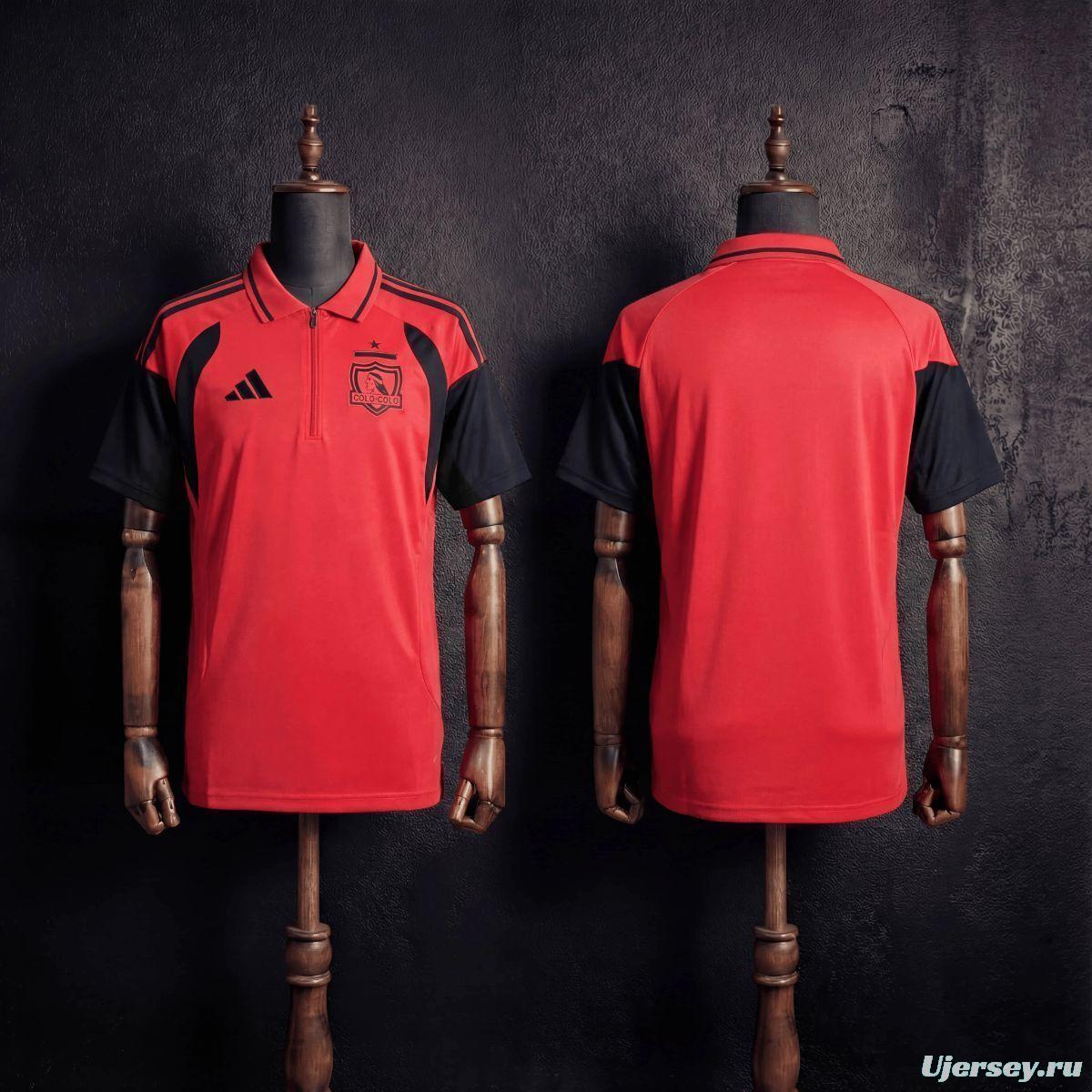 2026 Colo Colo Training Jersey Red Jersey