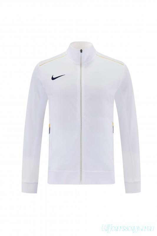 2026 NIKE White Full Zipper Jacket + Long Pants