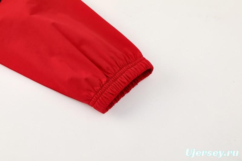 2026 Germany Hoodie Black Full Zipper Windbreaker + Long Pants