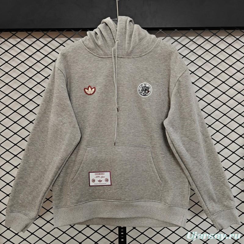 25/26 Ajax Embroidered Logo Hoodie 9 Colors