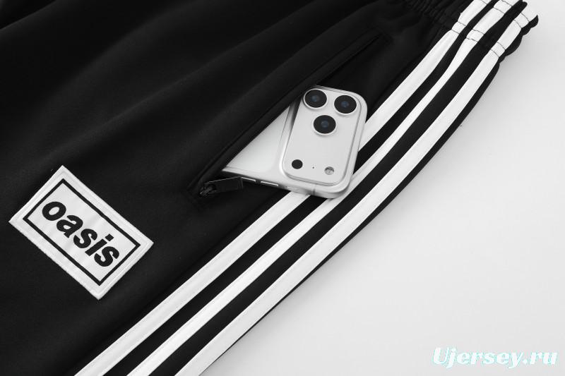 2026 Adidas Black Full Zipper Jacket + Long Pants