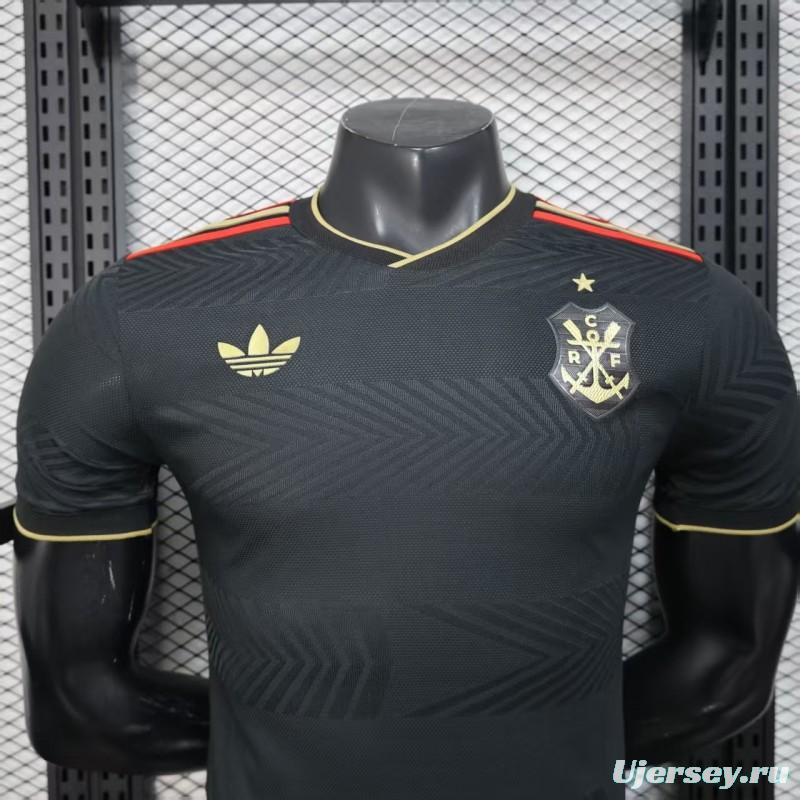 25/26 Player Version  Flamengo Away Black Jersey