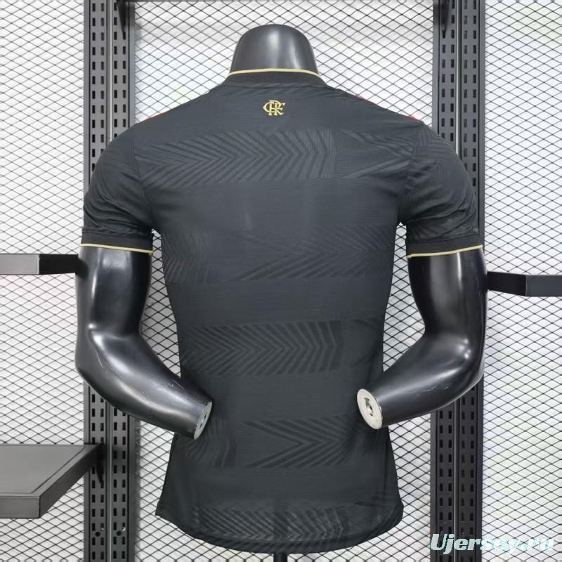 25/26 Player Version  Flamengo Away Black Jersey