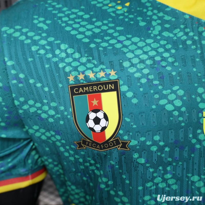 2026 Player Version Cameroon Green with Colorful Dot Pattern Jersey