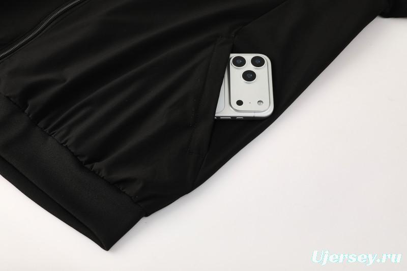 2026 Germany Black Full Windbreaker + Long Pants