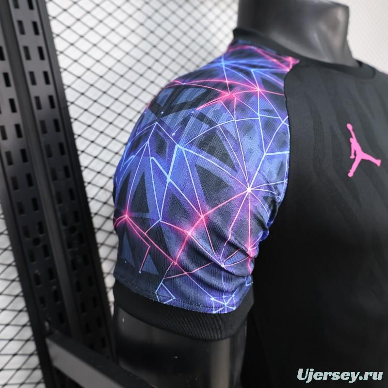 Player Version 25/26 FC Barcelona Black with Neon Geometric Pattern Jersey