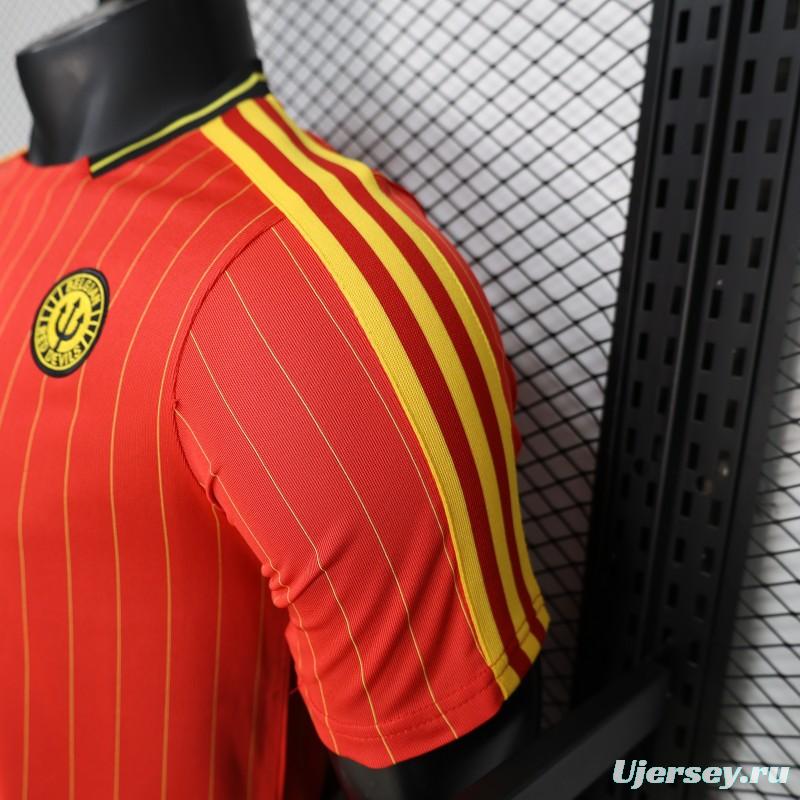 Player Version 2026 Belgium Red Terrace Icons White Jersey