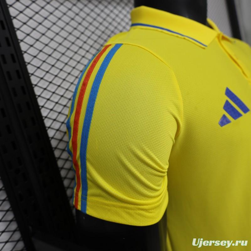 Player Version 2026 Colombia Yellow POLO Jersey