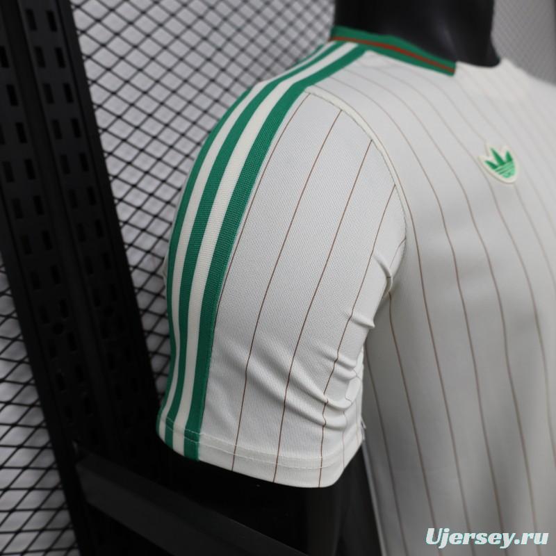 2026 Player Version Algeria White with Green Pinstripes Jersey