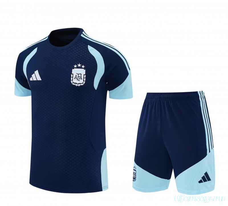 26/27 Argentina Navy Blue Short Sleeve+Soccer Shorts