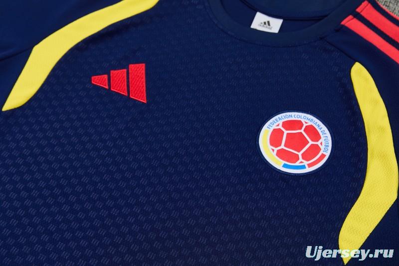 26/27 Colombia Black  Short Sleeve+Soccer Shorts