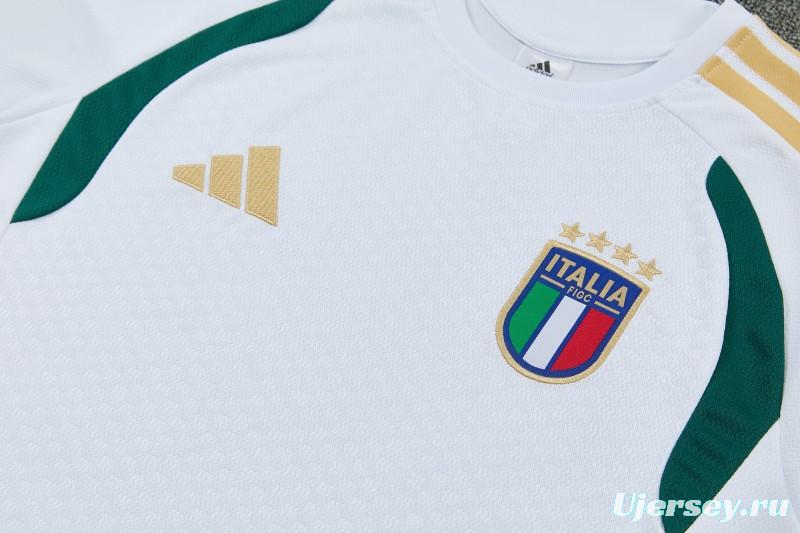 26/27 Italy White Short Sleeve+Soccer Shorts