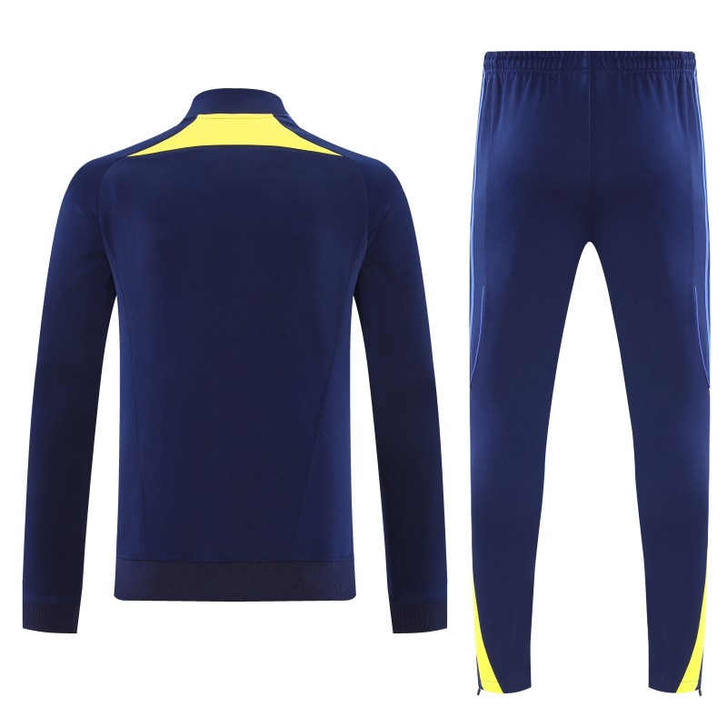 26/27 Boca Juniors Navy Blue Full Zipper Jacket Tracksuit + Long Pants