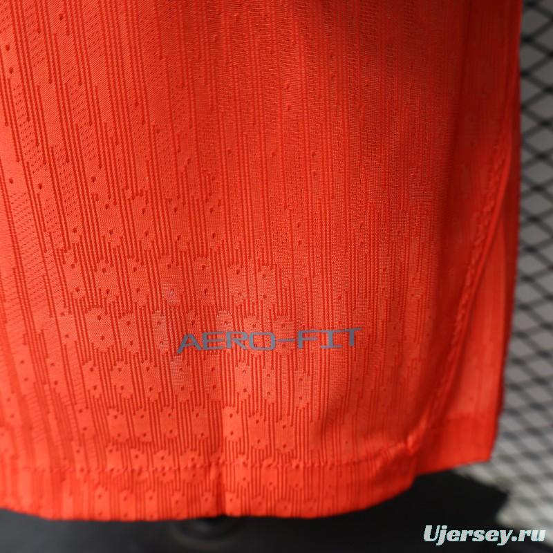 Player Version 2026 Norway Red & Blue with Flag Cross Pattern Home Jersey