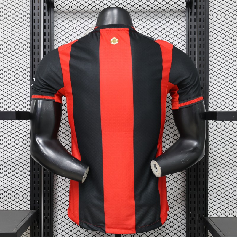 Player Version 26/27 AC Milan Red & Black Vertical Stripe Home Jersey