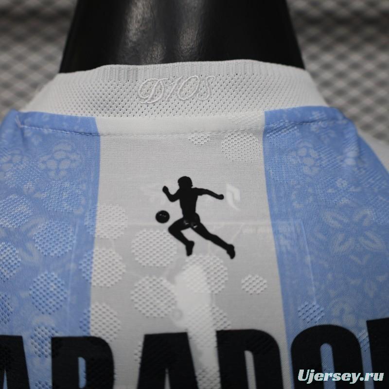 Player Version 2026 Argentina Home Light Blue & White Vertical Stripe Special Edition Jersey