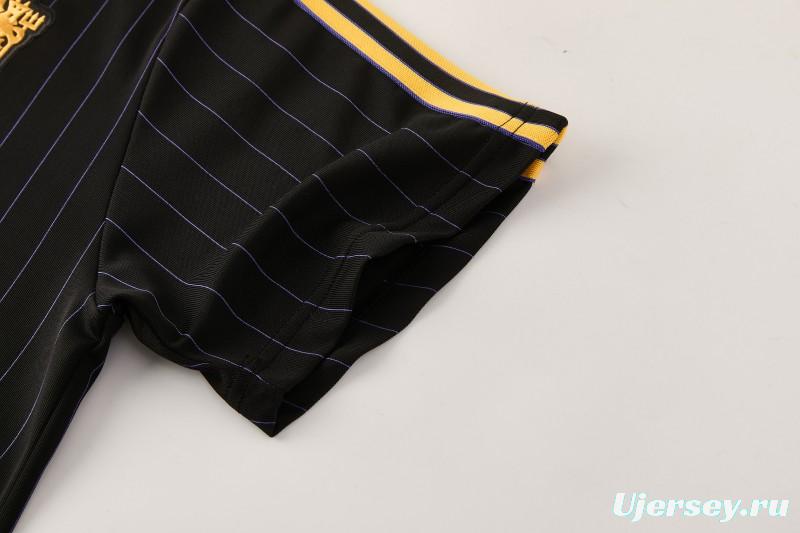 26/27  Manchester United Black Short Sleeve+Soccer Shorts