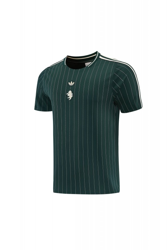 26/27 Juventus Navy Green Short Sleeve+Soccer Shorts