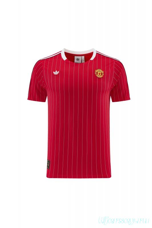 26/27  Manchester United Red Short Sleeve+Soccer Shorts