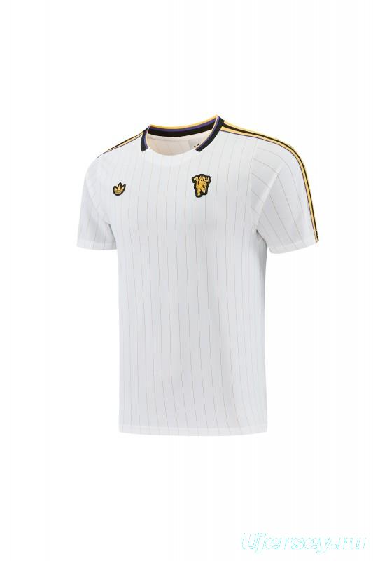 26/27 Manchester United White Short Sleeve+Soccer Shorts