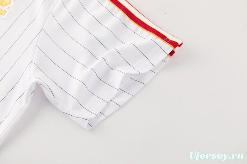 26/27 AS Roma White Short Sleeve+Soccer Shorts