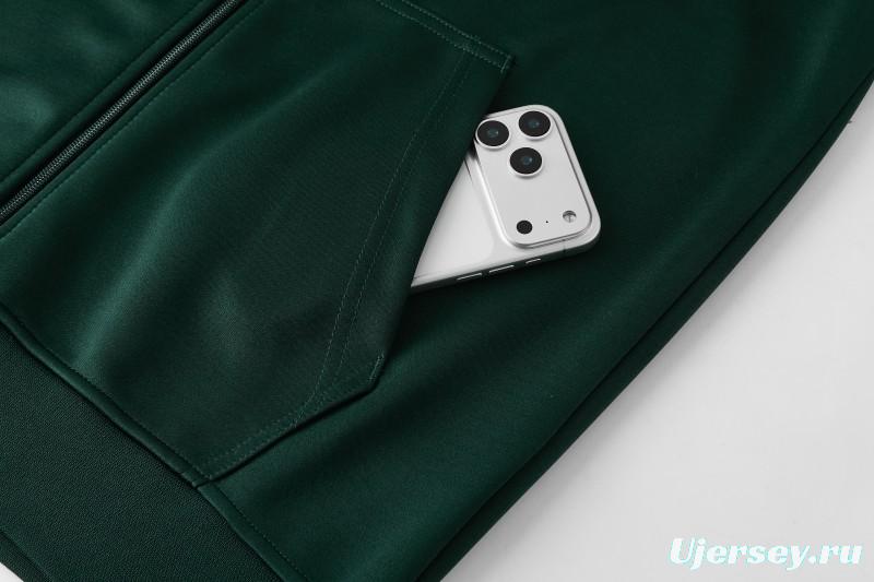 2026 Adidas Navy Green  Full Zipper Jacket + Long Pants