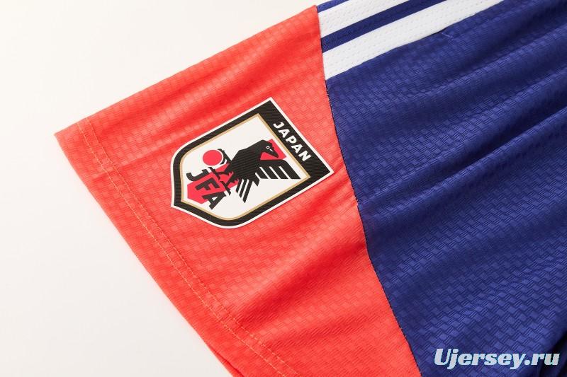 26/27 Japan  Blue  Short Sleeve+Soccer Shorts